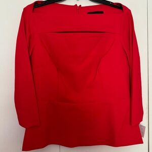 Alex Evenings Red Blouse Size L NWT!(Valentine's Day)